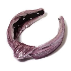 Lele Sadoughi Liquid Lavender Shimmer Knotted Headband
